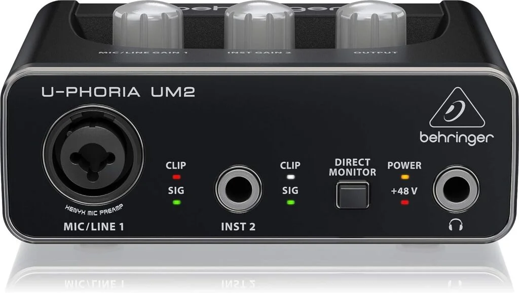 Behringer UMC22 – Tarjeta de sonido para grabar guitarra en casa